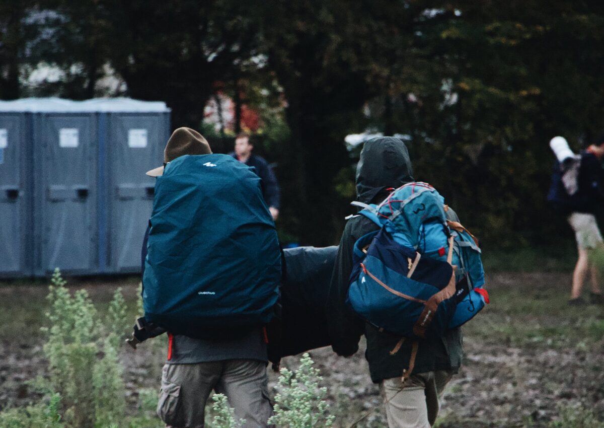 people wearing backpack